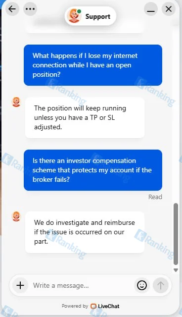 Screenshot of Customer Support (2)