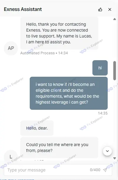 screenshot of Exness Customer Support (1)